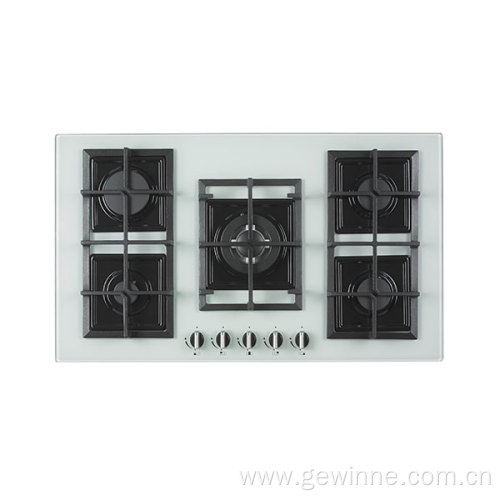 Retro style built in gas stove 5 burners